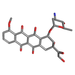 Epirubicin Ebewe 10 mg/5 ml 1 Flakon (Epirubisin) Kimyasal Yapısı (3 D)