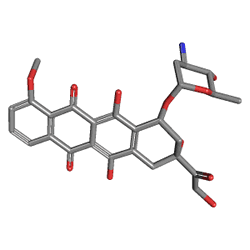 Farmorubicin 50 mg 1 Flakon (Epirubisin) Kimyasal Yapısı (3 D)