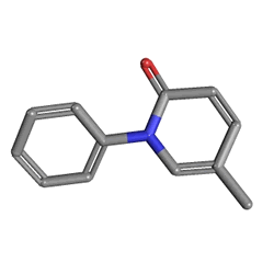 Pirfect 200 mg 252 Tablet (Pirfenidon) Kimyasal Yapısı (3 D)