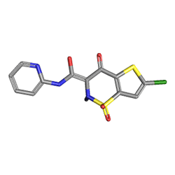 Quando 8 mg 1 Flakon (Lornoksikam) Kimyasal Yapısı (3 D)