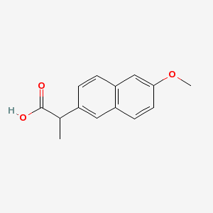 Aleve 220 mg 20 Tablet (Naproksen) Kimyasal Yapısı (2 D)