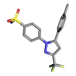 Celebrex 200 mg 30 Kapsül () Kimyasal Yapısı (3 D)