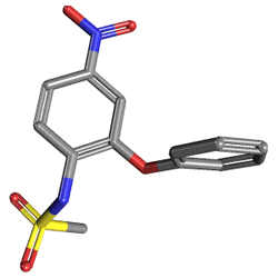 Nimelid 100 mg 15 Tablet (Nimesulid) Kimyasal Yapısı (3 D)