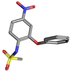 Motival 100 mg 15 Tablet (Nimesulid) Kimyasal Yapısı (3 D)