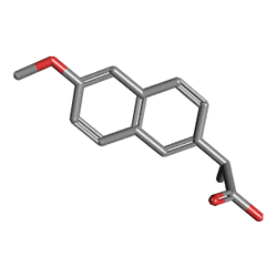 Naprosyn Jel %10 50 g (Naproksen) Kimyasal Yapısı (3 D) Naprosyn Jel %10 50 g (Naproksen) Kimyasal Yapısı (3 D)
