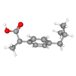 Gerofen Jel 40 g (Ibuprofen) Kimyasal Yapısı (3 D)