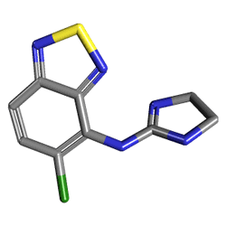 Sirdalud 2 mg 30 Tablet () Kimyasal Yapısı (3 D)