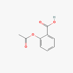 Jet-C 400/250 mg 20 Efervesan Tablet (Asetilsalisilik Asit) Kimyasal Yapısı (2 D)
