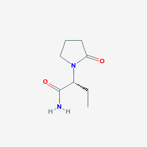 Netrolex 500 mg/5 ml 10 Flakon (Levetirasetam) Kimyasal Yapısı (2 D)