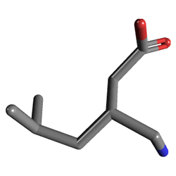 Perge 75 mg 14 Kapsül (Pregabalin) Kimyasal Yapısı (3 D)