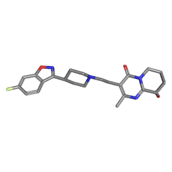 Xeplion 100 mg/1 ml IM Süspansiyon İçeren Enjektör (Paliperidon) Kimyasal Yapısı (3 D)