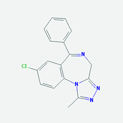 Ansiox 1 mg 50 Tablet (Alprazolam) Kimyasal Yapısı (2 D) Ansiox 1 mg 50 Tablet (Alprazolam) Kimyasal Yapısı (2 D)