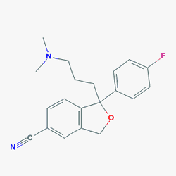 Pasilopram 20 mg 28 Tablet (Sitalopram) Kimyasal Yapısı (2 D)