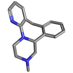 Velorin OD 15 mg 30 Ağızda Dağılan Tablet (Mirtazapin) Kimyasal Yapısı (3 D)