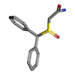 Cralium 100 mg 30 Tablet (Modafinil) Kimyasal Yapısı (3 D)