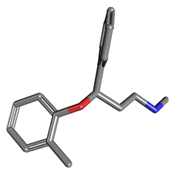 Fixatom 25 mg 28 Kapsül (Atomoksetin) Kimyasal Yapısı (3 D)