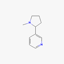 Nicorette Freshmint 2 mg 105 Adet Naneli Sakız (Nikotin) Kimyasal Yapısı (2 D)