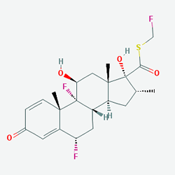 Flixotide İnhaler 125 mcg 120 Doz () Kimyasal Yapısı (2 D)