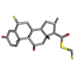 Flixotide İnhaler 125 mcg 120 Doz () Kimyasal Yapısı (3 D)