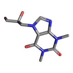 Difilin 400 mg 5 Supozituar (Fitil) () Kimyasal Yapısı (3 D)