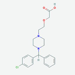 Cetryn 10 mg 10 Tablet (Setirizin) Kimyasal Yapısı (2 D)