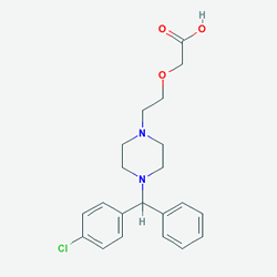 Ressital 10 mg 10 Tablet (Setirizin) Kimyasal Yapısı (2 D)