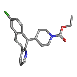 Loritine 10 mg 10 Tablet () Kimyasal Yapısı (3 D)