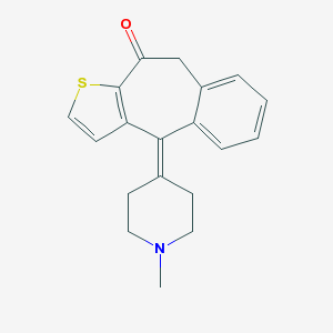 Zaditen 1 mg 30 Tablet (Ketotifen) Kimyasal Yapısı (2 D)