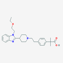 Bilaxten 20 mg 20 Tablet (Bilastin) Kimyasal Yapısı (2 D)