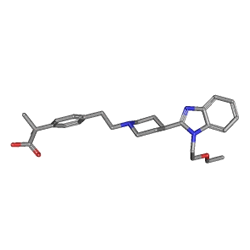 Lasirin 20 mg 20 Tablet (Bilastin) Kimyasal Yapısı (3 D)