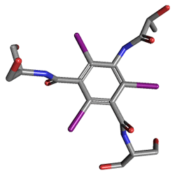 Pamiray 370 0.755 mg 50 ml 1 Flakon (Iopamidol) Kimyasal Yapısı (3 D)